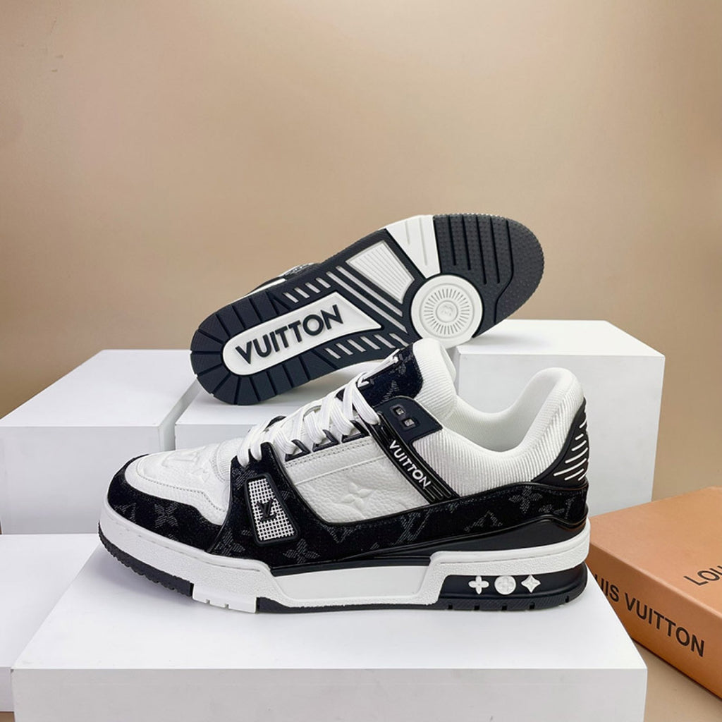 Luxury Virgil Trainer Sneakers White Black