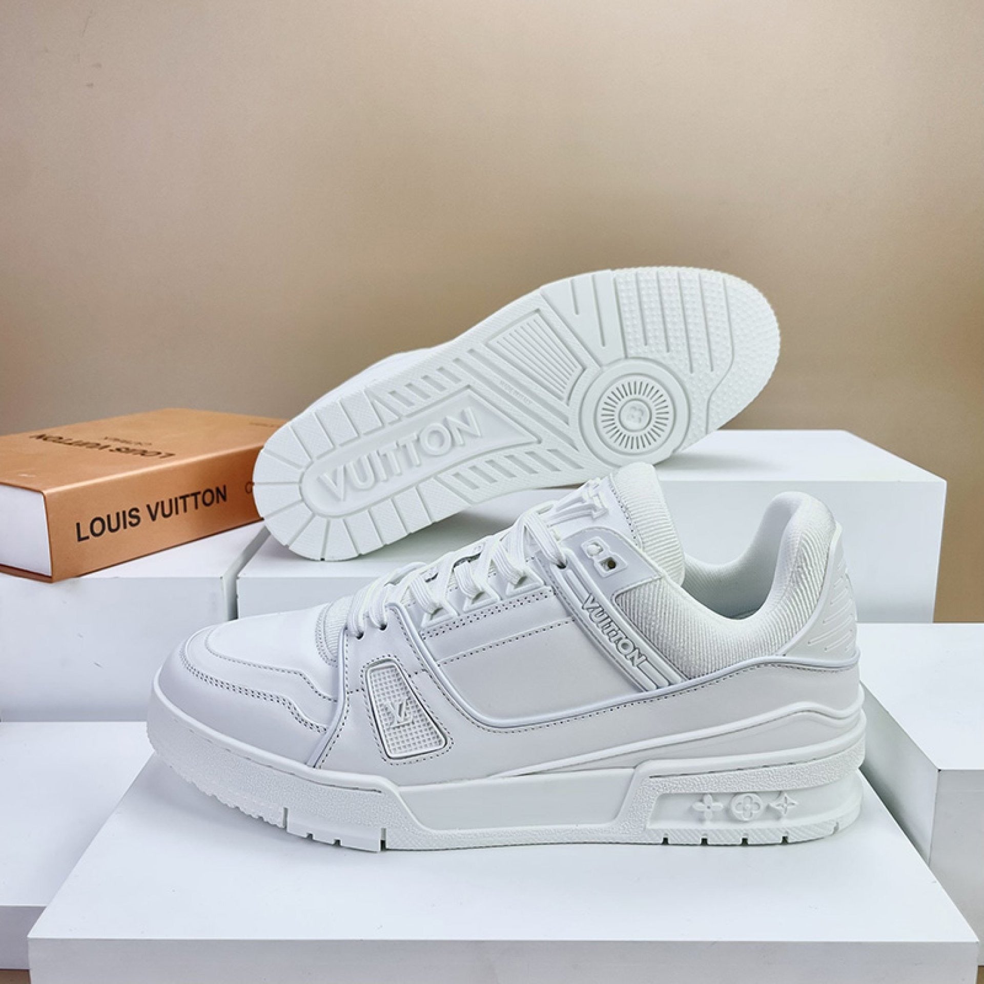 Luxury Virgil Trainer Sneakers White