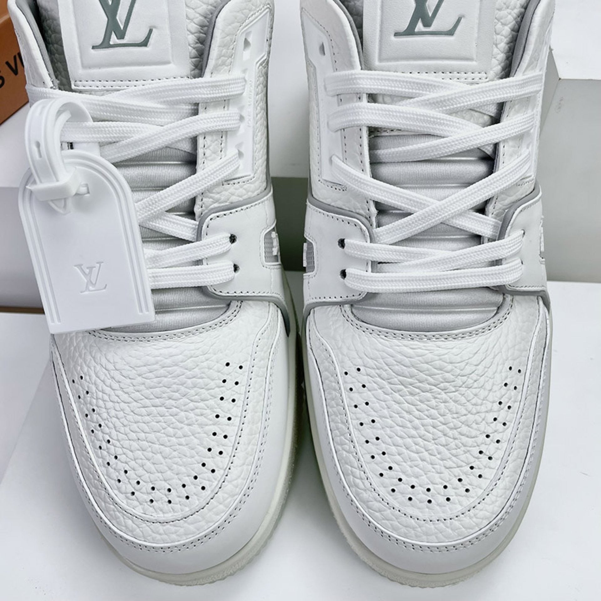 Luxury Virgil Trainer Sneakers White Signature