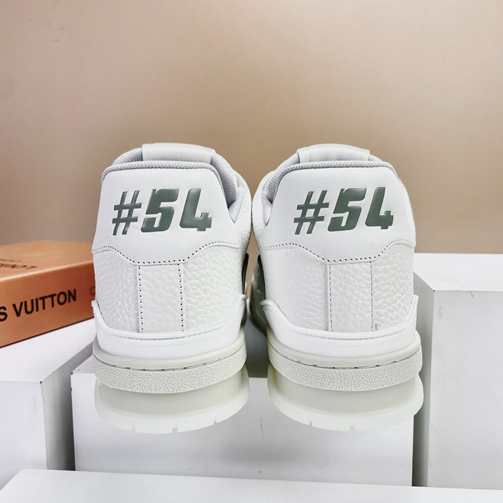 Luxury Virgil Trainer Sneakers White Signature