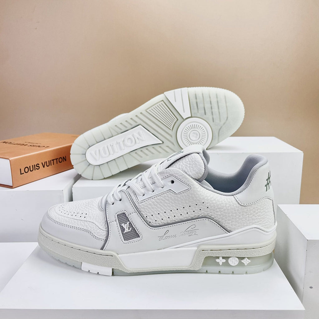 Luxury Virgil Trainer Sneakers White Signature