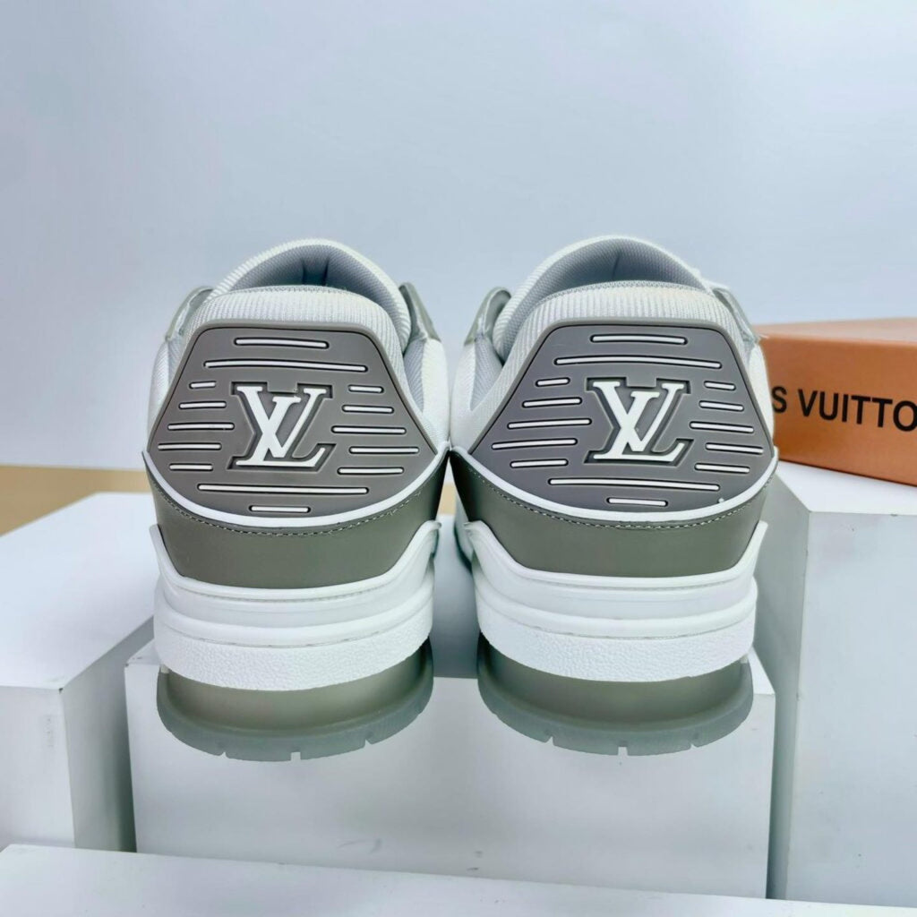 Luxury Virgil Trainer Sneakers Grey White