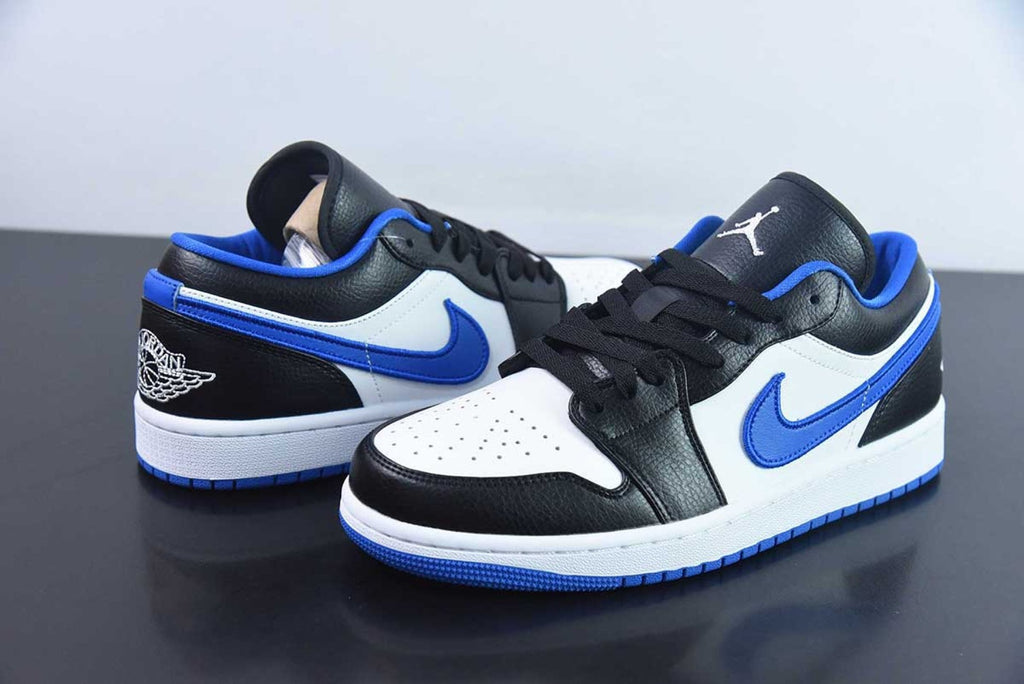 Air Jordan 1 Low Black Game Royal Metallic Platinum