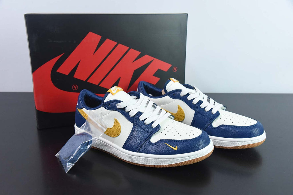 Air Jordan 1 Low OG “Marquette” PE Navy Blue White