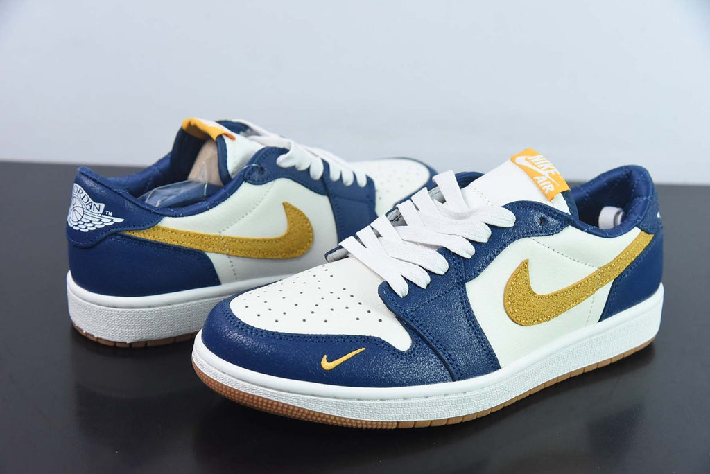 Air Jordan 1 Low OG “Marquette” PE Navy Blue White