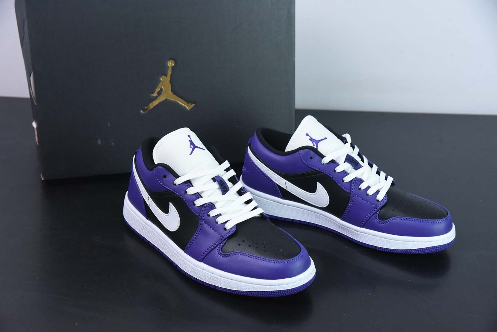 Air Jordan 1 Low Court Purple Black