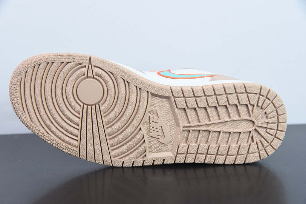 Custom Air Jordan 1 Low Sunset Haze White Bright Citrus