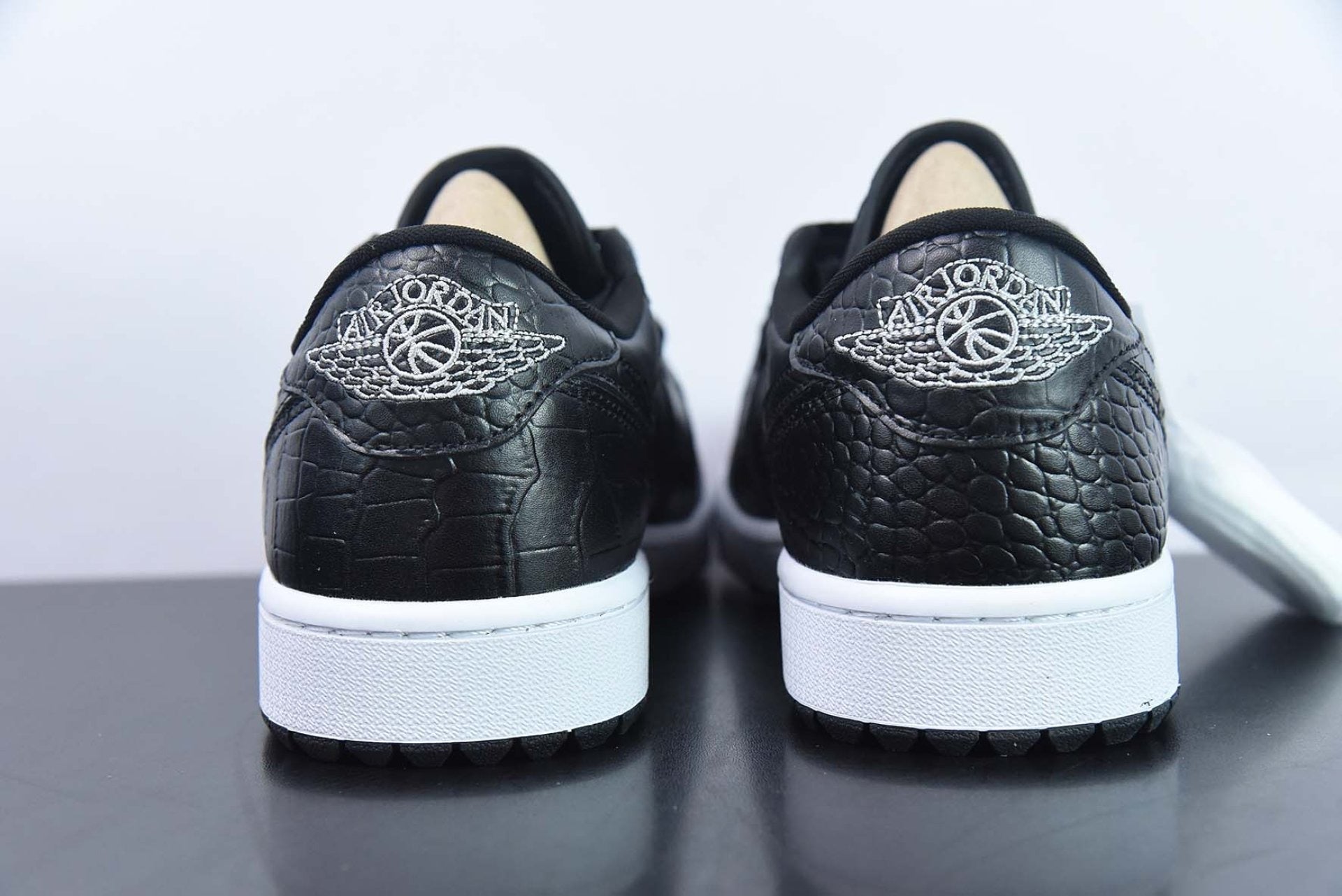 Air Jordan 1 Retro Low Golf Black Croc