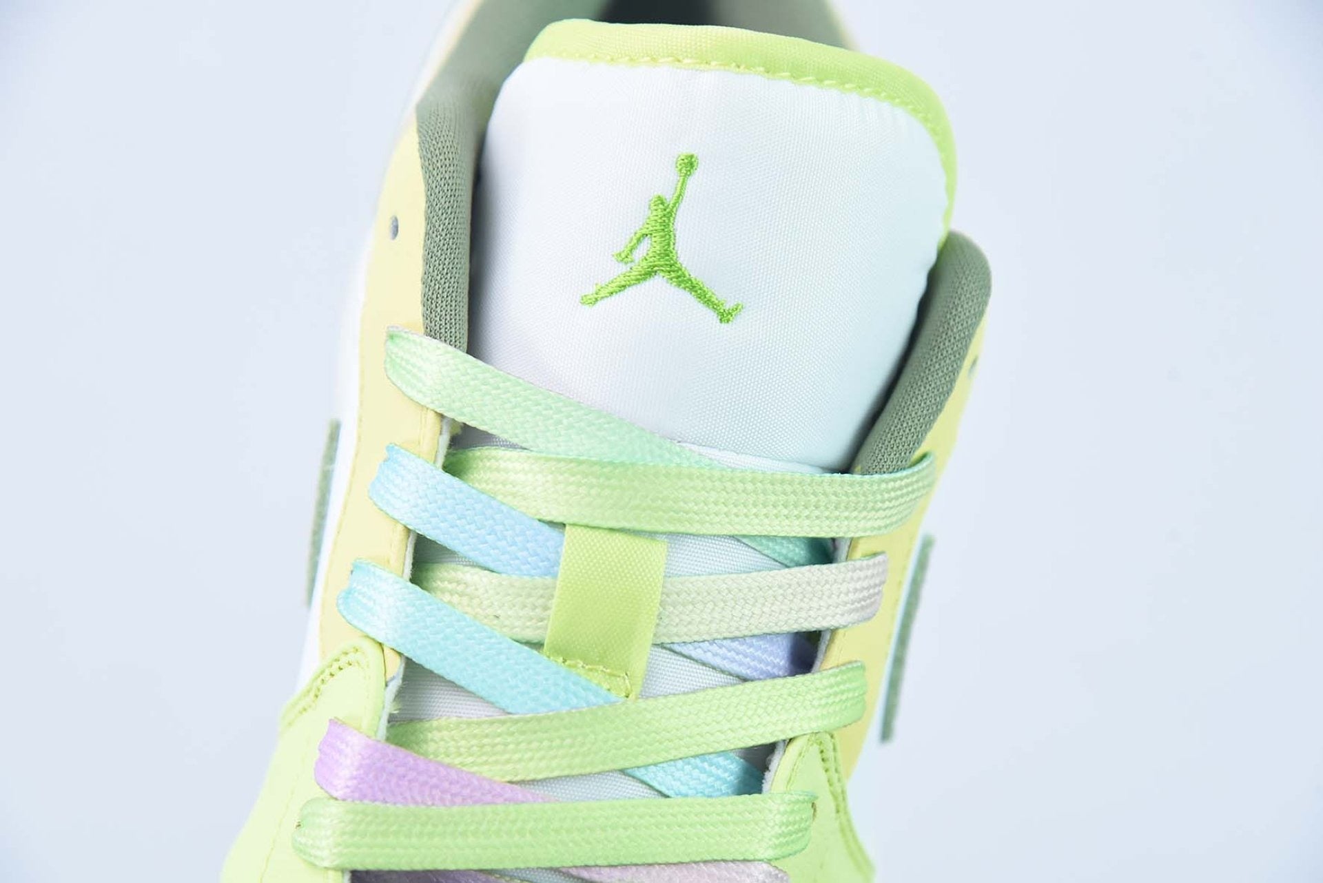Air Jordan 1 Low Sail White Oil Green