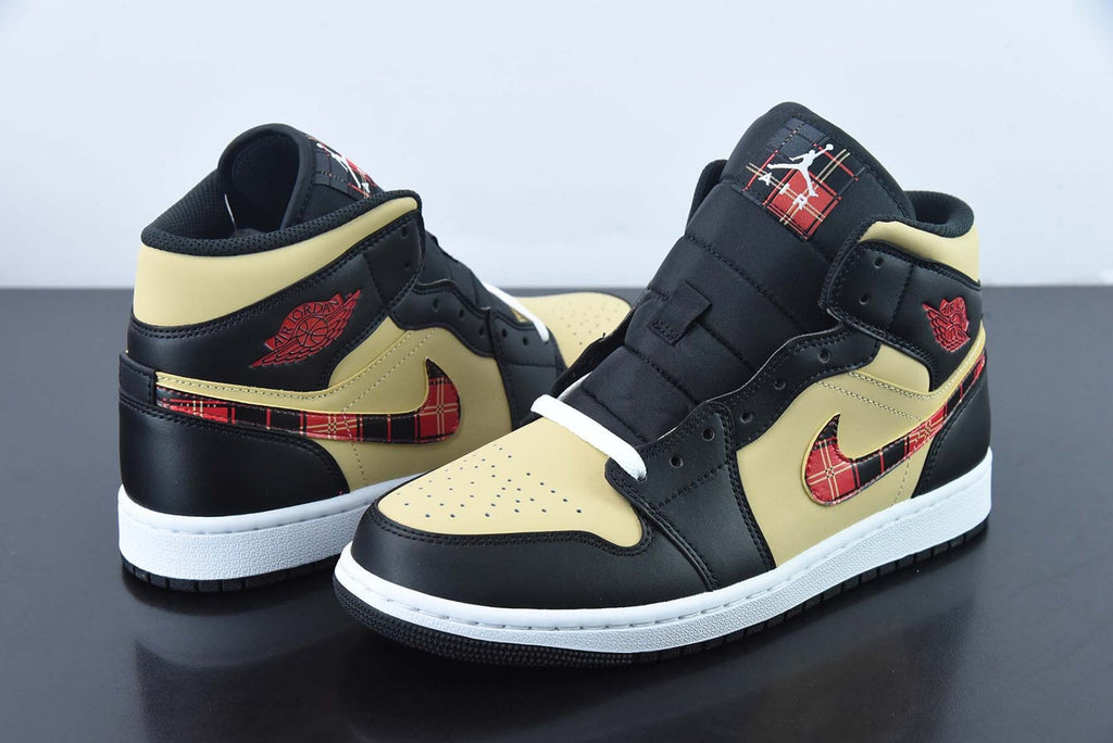 Air Jordan 1 Mid Tartan Swoosh