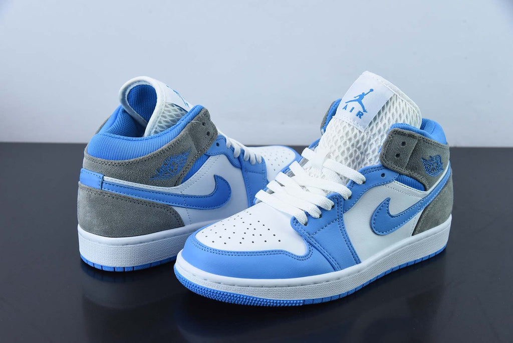 Air Jordan 1 Mid University Blue Grey