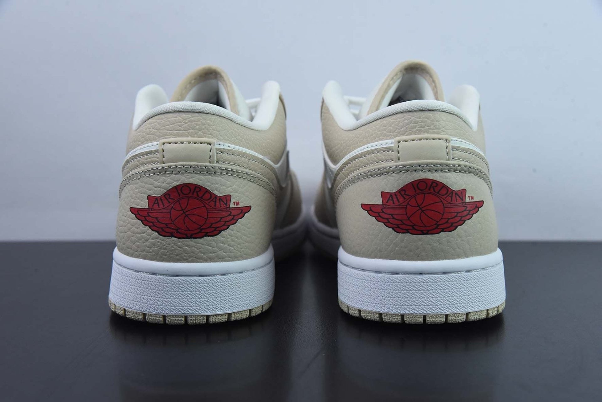 Air Jordan 1 Low Features Heavy Tumbled Tan Leather