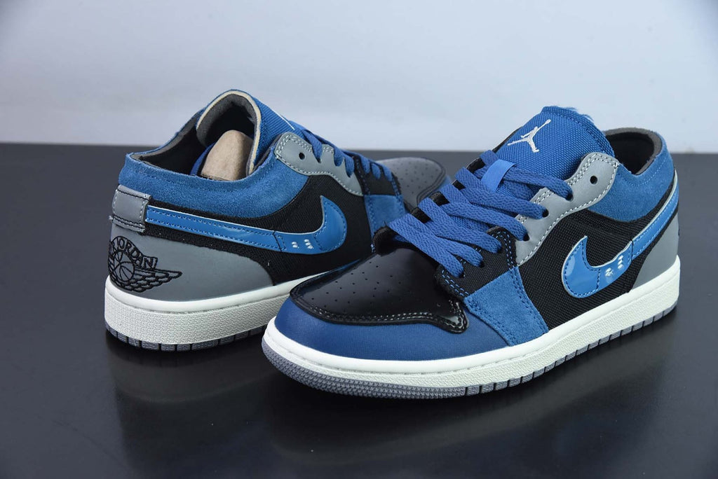 Jordan 1 Low SE Craft Obsidian French Blue Ashen Slate White
