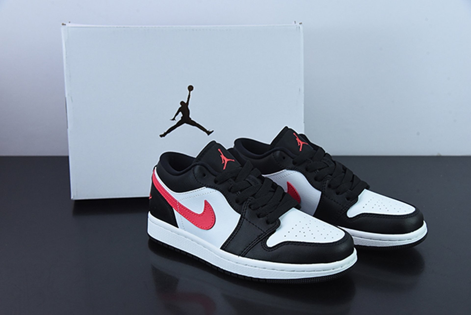 Air Jordan 1 Low Black Siren Red