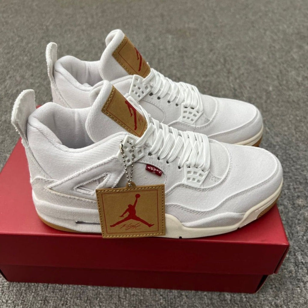 Air Jordan 4 Retro Levi's White
