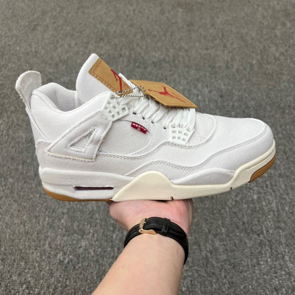 Air Jordan 4 Retro Levi's White