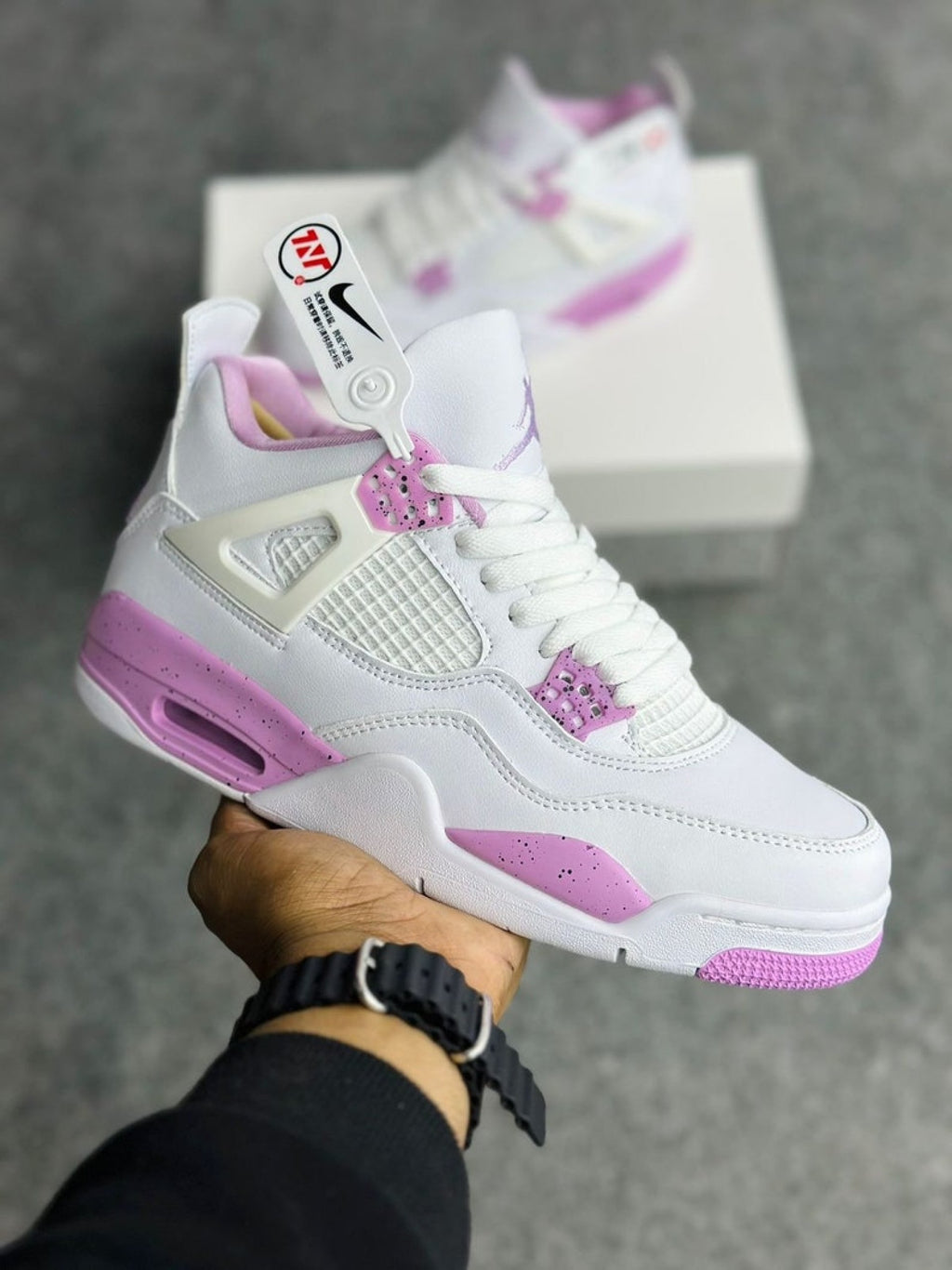 Air Jordan 4 White Pink Oreo