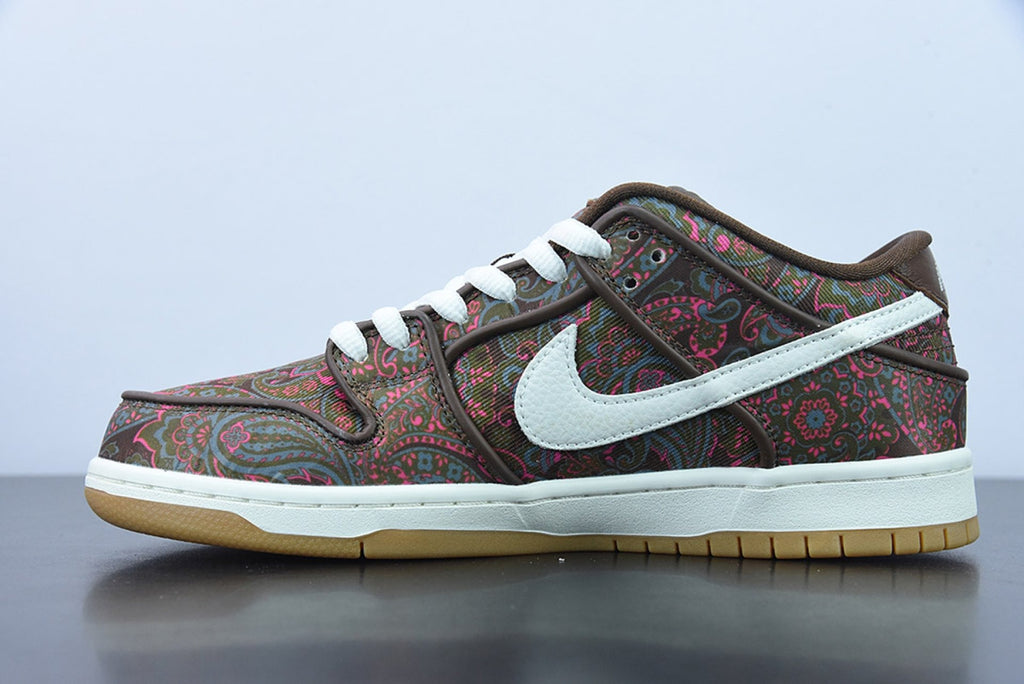 SB Dunk Low Pro Paisley Brown