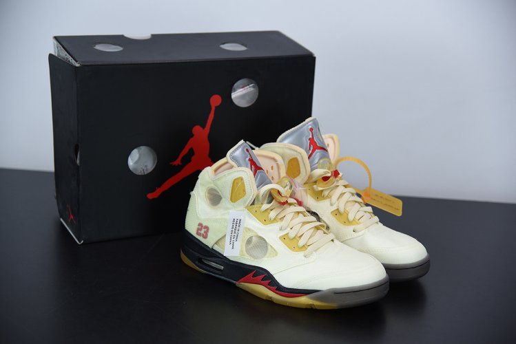 Air Jordan 5 Retro Off-White Sail
