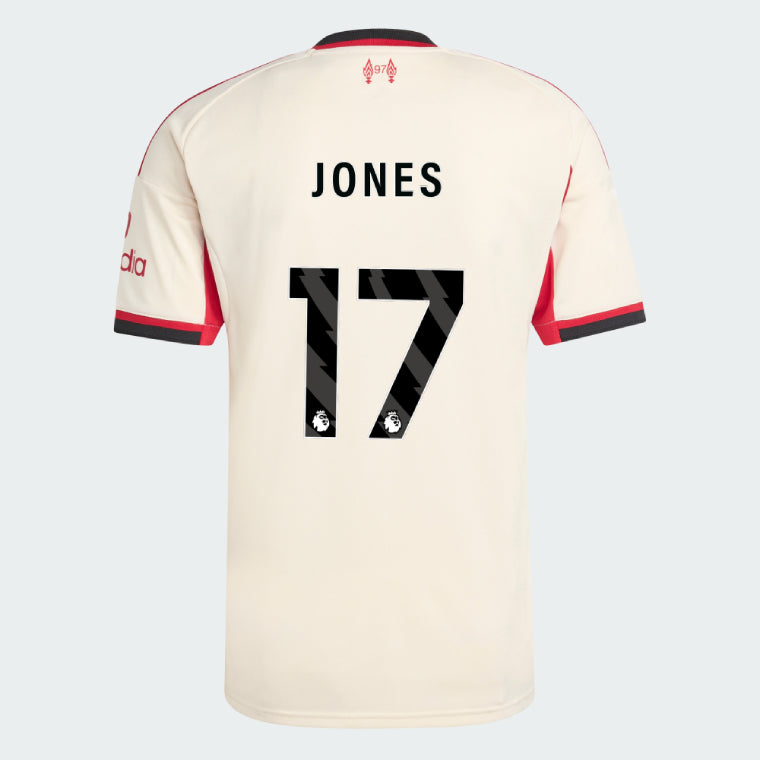 Liverpool 2025-26 JONES 17 Away Jersey – Cream