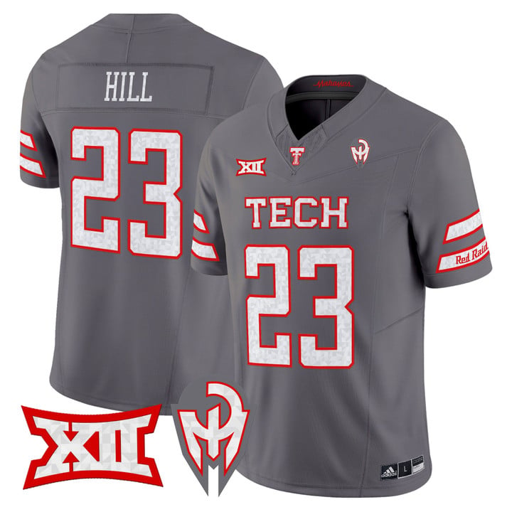 Adam Hill Jersey #23 Texas Tech Red Raiders Too Cold Vapor Stitched