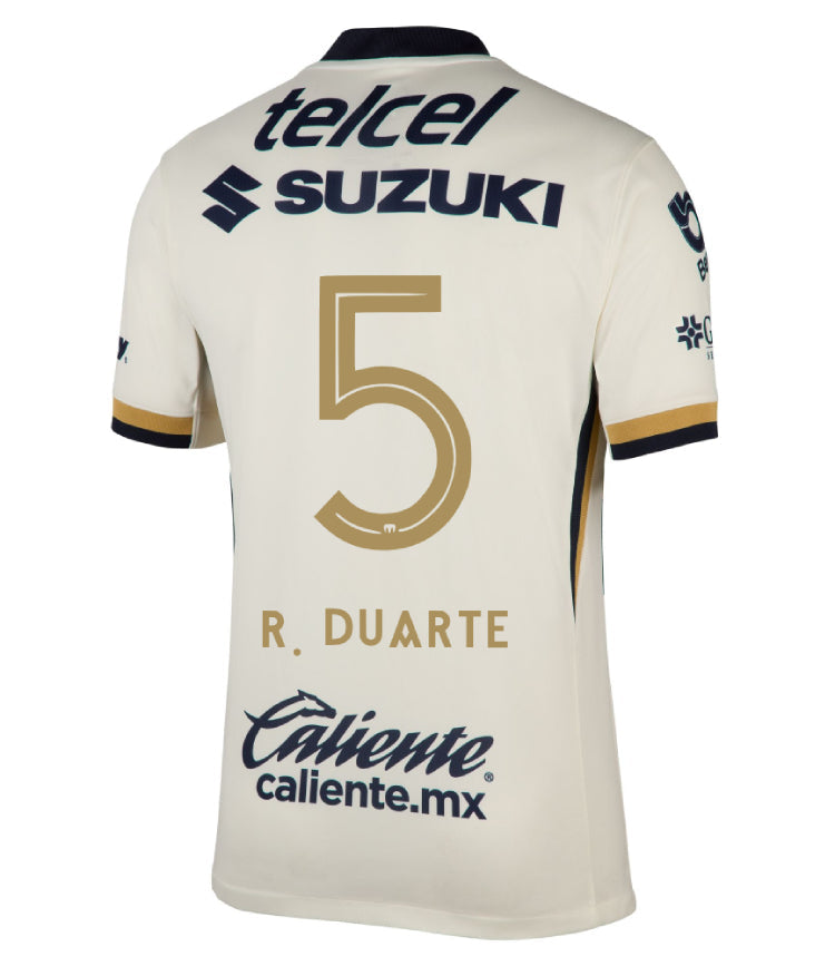 Pumas UNAM 2025-26 R. DUARTE 5 Home Jersey – Blanco