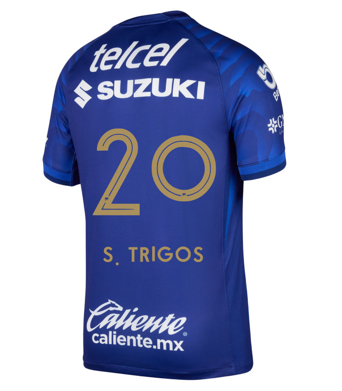 Pumas UNAM 2025-26 S. TRIGOS 20 Away Jersey – Azul Marino