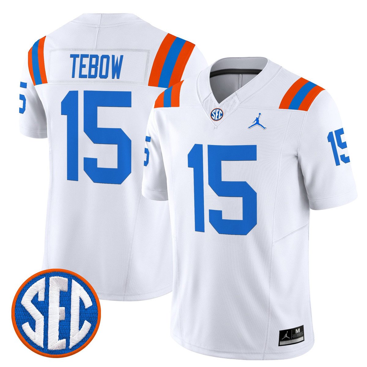 Tim Tebow Jersey #15 Florida Gators 1960s Throwback Vapor Limited White