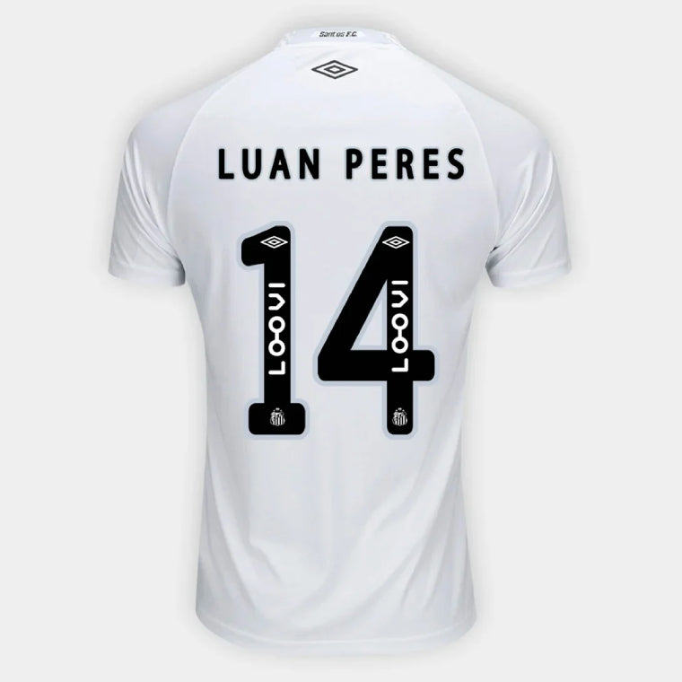Santos FC LUAN PERES 14 Home 2025-26 Jersey – White