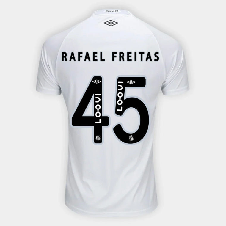 Santos FC RAFAEL FREITAS 45 Home 2025-26 Jersey – White