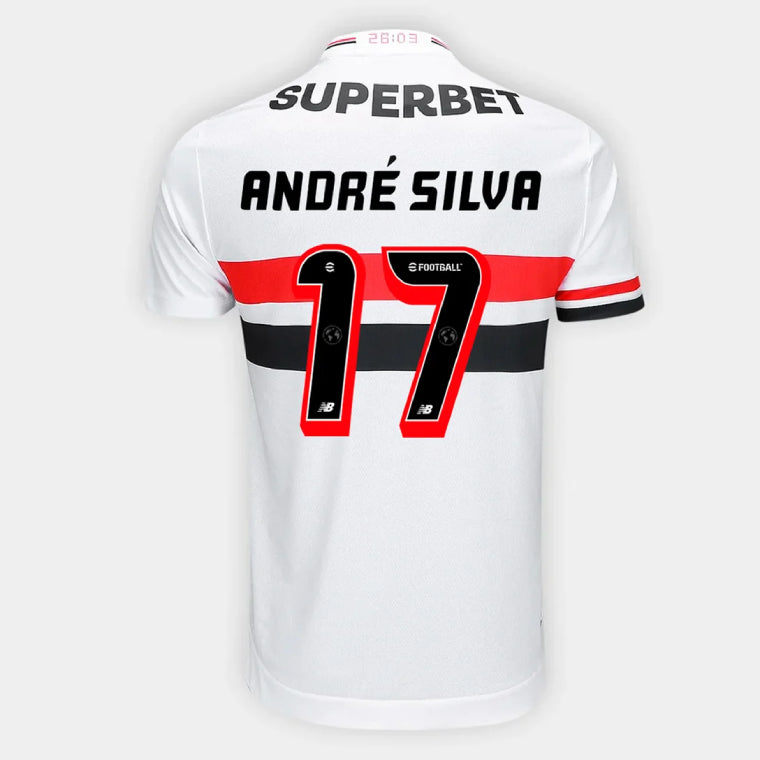 Sao Paulo FC ANDRE SILVA 17 Home 2025-26 Jersey – White