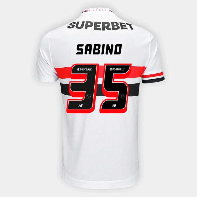 Sao Paulo FC SABINO 35 Home 2025-26 Jersey – White