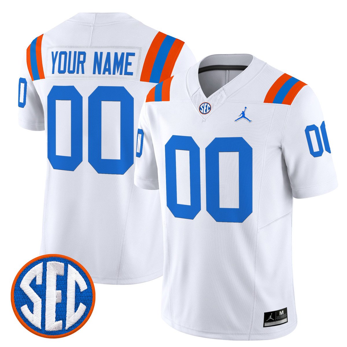 Custom Florida Gators Jersey Name, Number 1960s Throwback Vapor Limited White