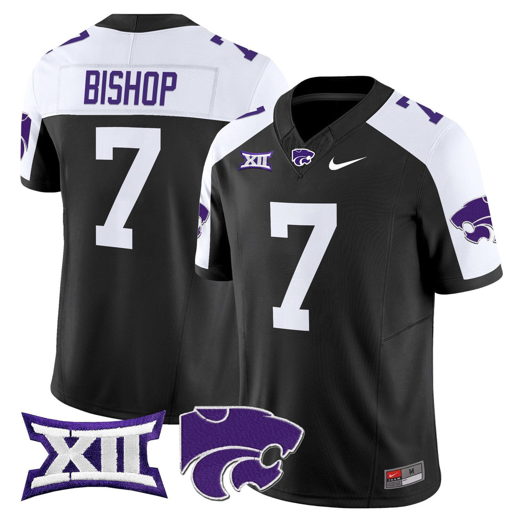 Michael Bishop Jersey #7 Kansas State Wildcats 2025 Limited Stitched Black Alter
