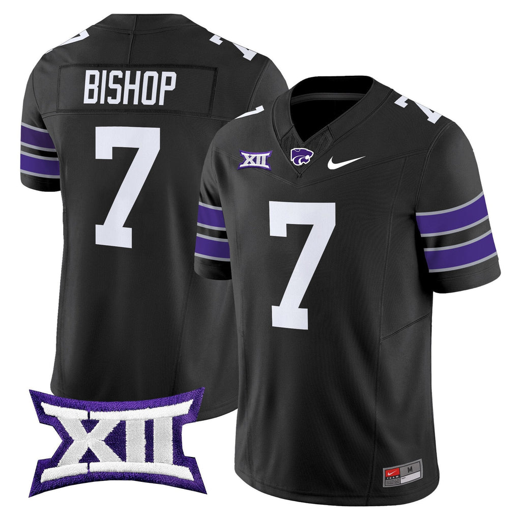 Michael Bishop Jersey #7 Kansas State Wildcats 2025 Limited Stitched Black